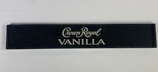 Usado, Tapete de barra Crown Royal Vanilla Black Rail Runner borracha 20 3/4 “X 3,5” comprar usado  Enviando para Brazil