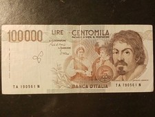 10000 lire caravaggio usato  Italia