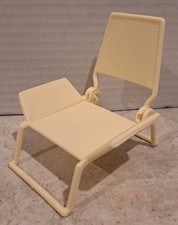 Vintage 1976 Mattel Barbie Star Traveler Acessório Cadeira Plástica Dobrável Branca, usado comprar usado  Enviando para Brazil