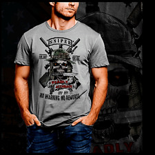 Camiseta Sniper Militar Infantaria Scout Operador Tático Sharpshooter One Shot comprar usado  Enviando para Brazil