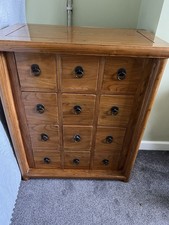 Solid wood apothecary for sale  CHESSINGTON