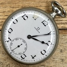 Relógio de bolso Omega 12s - 50mm tamanho grande base correspondente caixa de metal comprar usado  Enviando para Brazil