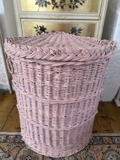 Vintage wicker lidded for sale  COLCHESTER