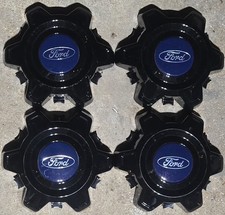 Usado, Conjunto de 4 calotas com tampa central de 6 rodas pretas Ford Transit Van T250 T350 fabricante de equipamento original 2023-2025 comprar usado  Enviando para Brazil