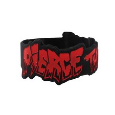 Pulseira de silicone Pierce the Veil preta e vermelha cortada em molde comprar usado  Enviando para Brazil