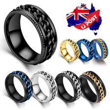 Anel giratório de titânio aço inoxidável 8 mm corrente de freio masculino feminino tamanho 6-13 comprar usado  Enviando para Brazil
