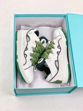 Usado, Tênis de couro verde branco unissex moda casual sapatos de prancha de rua comprar usado  Enviando para Brazil