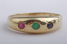 Gold ring saphir gebraucht kaufen  München