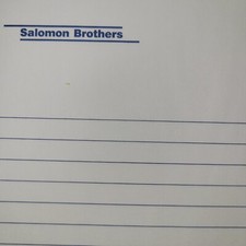 Salomon brothers notepad for sale  Hoboken
