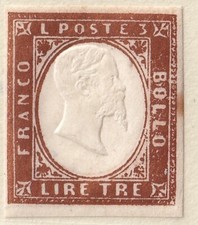 1861 stati sardi usato  Assemini