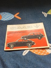 Saab owners manaual for sale  SALCOMBE