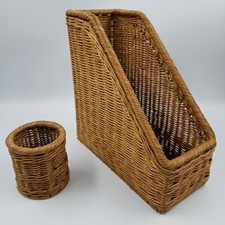 Rattan desk organizer for sale  Cleveland