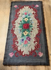 Antique floral hooked for sale  Kent