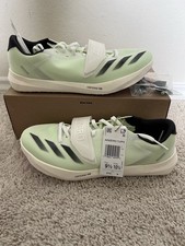 Picos de salto Adidas Adizero TJ/PV masculino atletismo tamanho 9.5 verde ID0301 novo com etiquetas comprar usado  Enviando para Brazil