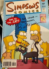 Simpsons comics firmato usato  Spedire a Italy