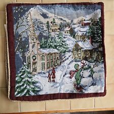 Tapestry christmas cushion for sale  STRABANE