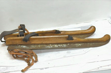 Antique wood leather for sale  East Moriches