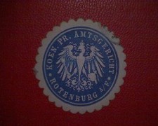 Siegelmarke koen amtsgericht gebraucht kaufen  Deutschland