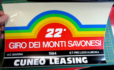 GROSSO ADESIVO - 22° GIRO DEI MONTI SAVONESI - 1984 - CUNEO LEASING -, używany na sprzedaż  Wysyłka do Poland
