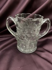 etched clear glass vase for sale  Oregon