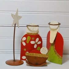 Vintage metal christmas for sale  Shipping to Ireland