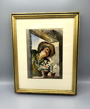 Signed antique watercolor d'occasion  Expédié en Belgium