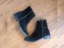 Bottines daim noir d'occasion  Paris XV