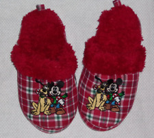 Chinelos xadrez vermelho Natal meninos Mickey & Pluto Disney Store tamanho 11/12 novos  comprar usado  Enviando para Brazil