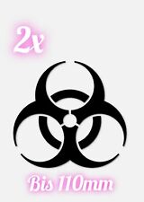 Biohazard aufkleber größe gebraucht kaufen  Scheinfeld