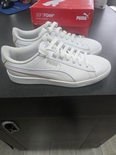 Tênis Puma Feminino 8.5 Vikky V2 Casual Couro Branco com Cadarço 74512-03 comprar usado  Enviando para Brazil
