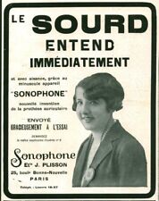 Publicité ancienne sourd d'occasion  France