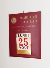 Calendrier perpétuel publicit d'occasion  Notre-Dame-d'Oé