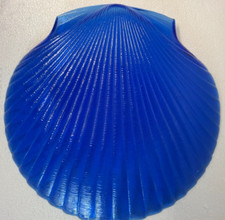 Blaue glasschale muschelform gebraucht kaufen  Wilhelmshaven