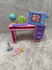 Barbie computador mesa escritório material escolar professor globo conjunto de brincar comprar usado  Enviando para Brazil