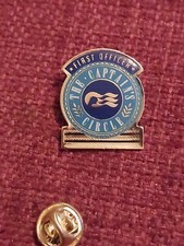 CRACHÁ DE BROCHE H/THE CAPTAINS CIRCLE PRIMEIRO OFICIAL PRINCESA LINHA DE CRUZEIRO  comprar usado  Enviando para Brazil