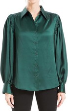 Blusa Max Studio $98 verde floresta cetim manga longa M nova sem etiquetas original lacrada Pkg, usado comprar usado Blusa Max Studio $98 verde floresta cetim manga longa M nova sem etiquetas original lacrada Pkg, usado comprar usado  Enviando para Brazil