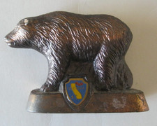 Lembrança vintage de metal fundido CALIFORNIA BEAR feita no Japão comprar usado  Enviando para Brazil