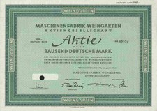 Maschinenfabrik weingarten 196 gebraucht kaufen  Bayreuth