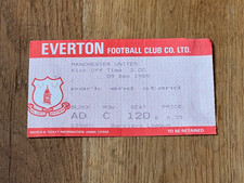 Ticket 1989 everton for sale  DUNMOW
