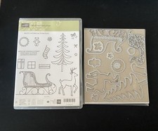 Stampin weihnachtsschlitten pa gebraucht kaufen  Werlte