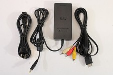 Lote 2 Cabo Adaptador de Alimentação CA Oficial Sony PlayStation 2 Slim OEM e Cabo AV PS2 comprar usado  Enviando para Brazil