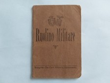 Libretto ruolino militare usato  Trieste