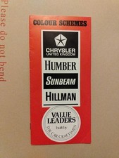 Chrysler hillman sunbeam for sale  SELBY