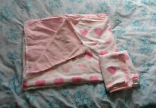 Pink hearts print for sale  CARDIFF