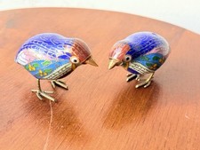 Pair cloisonné quail for sale  Miami