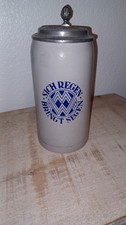 Caneca de cerveja alemã 50 anos Michael Weyermann Bamberg 1 litro tampa de estanho comprar usado  Enviando para Brazil