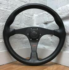 Volante de couro preto genuíno Personal Monza 350mm com buzina. Nardi. 14A, usado comprar usado  Enviando para Brazil