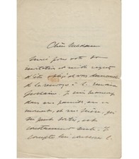 COLLIN Charles-René, organiste. 2 Lettres Autographes et Télégramme Signé + Pièc na sprzedaż  Wysyłka do Poland