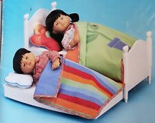 Boneca American Girl Bitty Baby Twins cama de rodízio com roupa de cama conjunto completo e caixa comprar usado  Enviando para Brazil