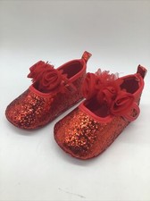 Sapatos sociais Myggpp infantil menina glitter vermelho com rosas Mary Jane tamanho 5M comprar usado  Enviando para Brazil